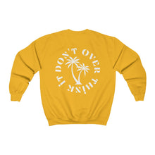 Load image into Gallery viewer, don't over think it crewneck - black and white