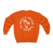Load image into Gallery viewer, don't over think it crewneck - black and white