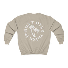 Load image into Gallery viewer, don't over think it crewneck - black and white