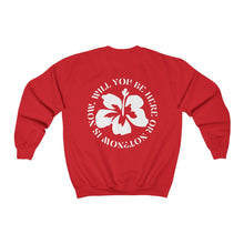 Load image into Gallery viewer, now is now crewneck - black and white