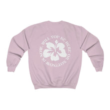 Load image into Gallery viewer, now is now crewneck - black and white