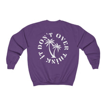 Load image into Gallery viewer, don't over think it crewneck - black and white