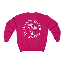 Load image into Gallery viewer, don't over think it crewneck - black and white