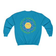 Load image into Gallery viewer, treat yourself with kindness crewneck