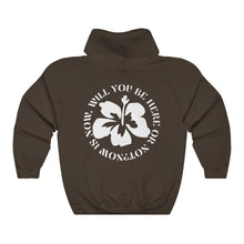 Load image into Gallery viewer, now is now hoodie - hot chocolate
