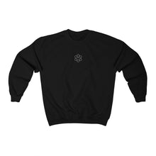 Load image into Gallery viewer, treat yourself with kindness crewneck - black and white
