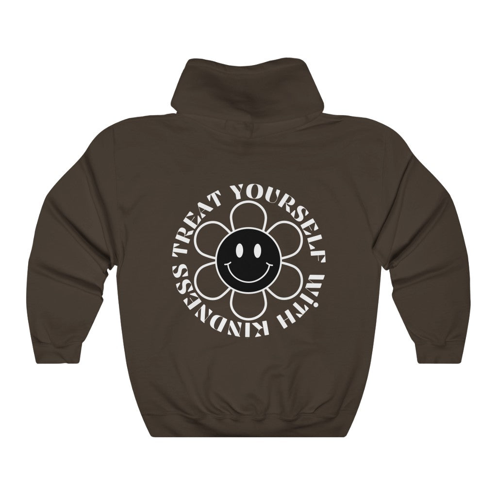 treat yourself with kindness hoodie - hot chocolate