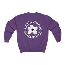 Load image into Gallery viewer, let&#39;s grow together crewneck - black and white
