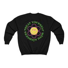 Load image into Gallery viewer, treat yourself with kindness crewneck
