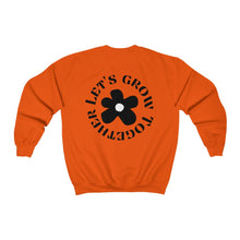 Load image into Gallery viewer, let&#39;s grow together crewneck - black and white

